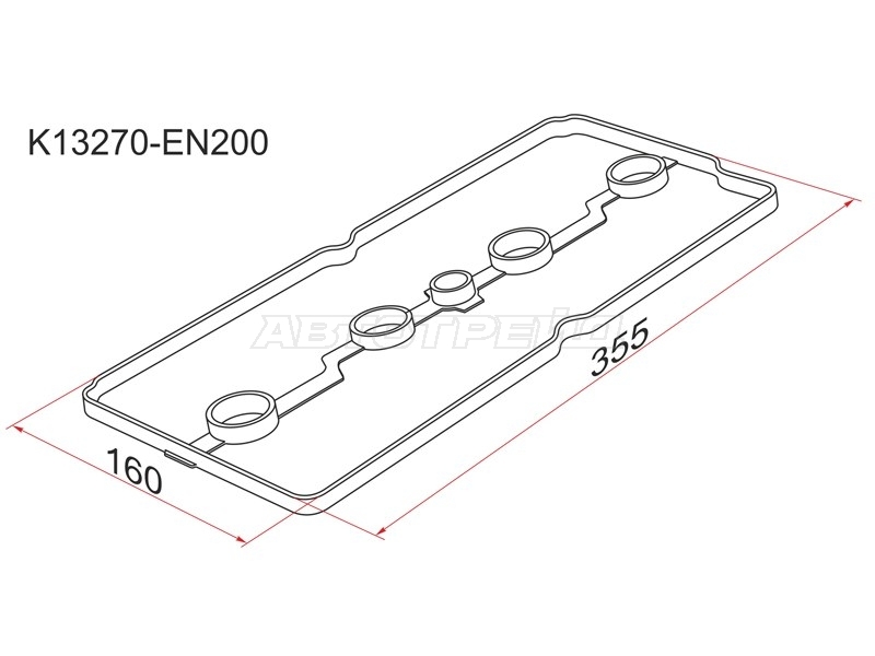Прокладка клапанной крышки Nissan AD 06-16 / Juke 10-20 MR18DE;MR20DE