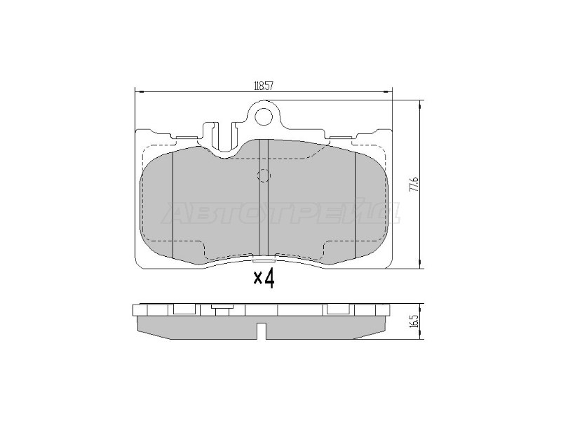 Колодки тормозные (Спереди) Lexus LS 03-06 / Toyota Celsior 00-06