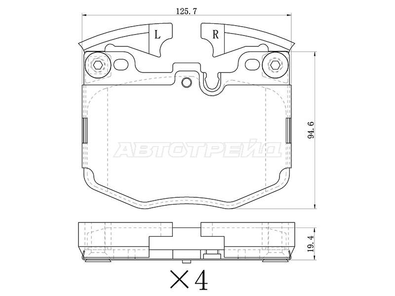Колодки тормозные (Спереди) BMW 3-Series 18-22 / 5-Series 16-24
