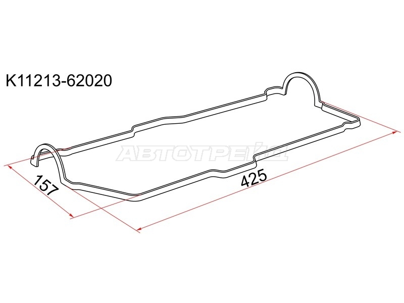 Прокладка клапанной крышки Toyota Camry (XV10) 90-96 / Hilux Pick Up 01-04 3VZFE;4VZFE;5VZFE