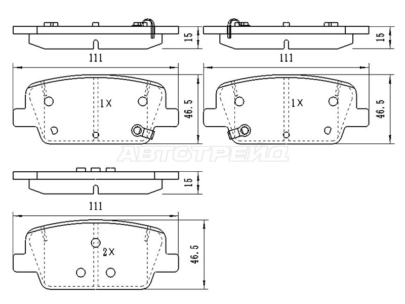 Колодки тормозные зад HYUNDAI SANTA FE 18-/PALISADE 19- SAT ST280167