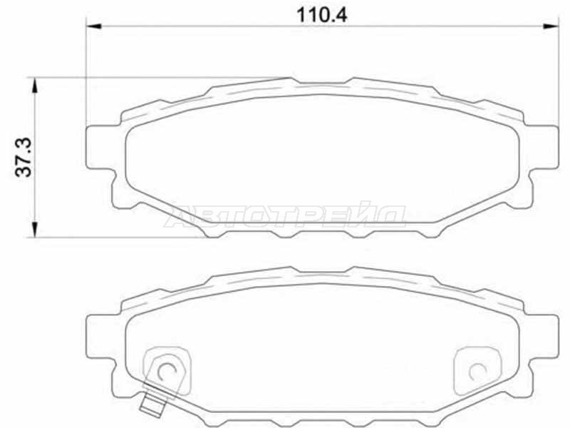 Колодки тормзад BREMBO P78020