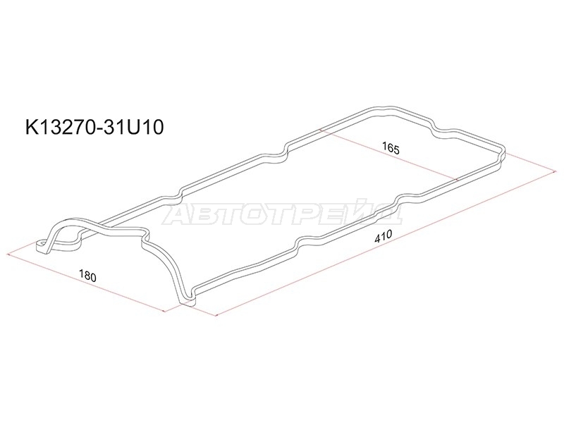 Прокладка клапанной крышки Infiniti I30 95-99 / Q45 96-01 VQ20DE;VQ25DE;VQ30DE (Левая)