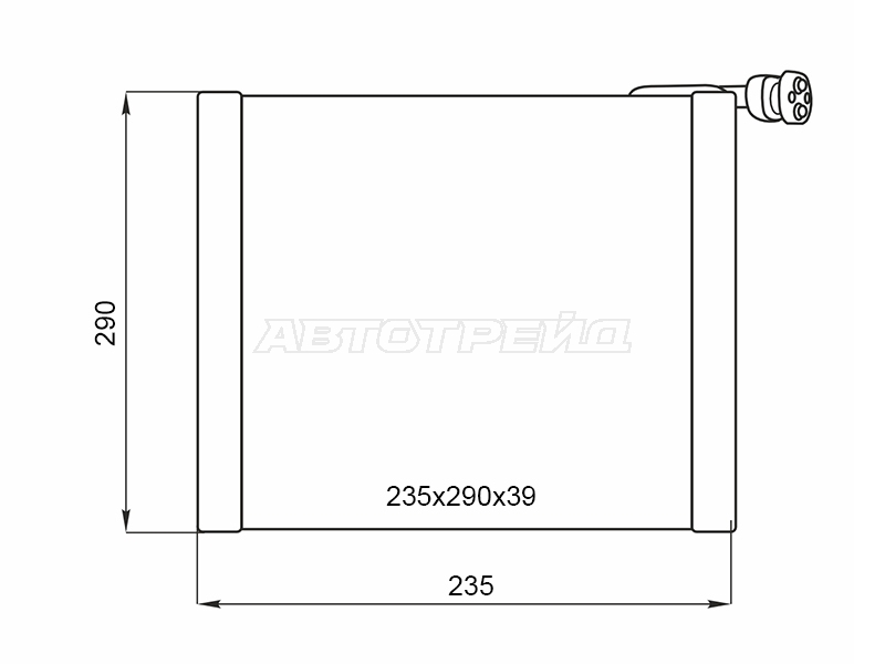 Испаритель кондиционера Toyota Corolla (E180) 12-19 / Fortuner 04-15