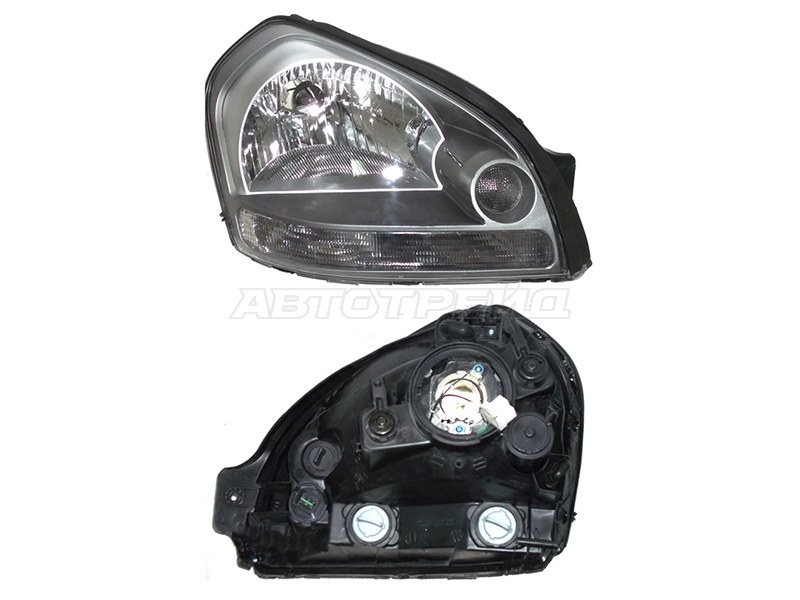 Фара Hyundai Tucson 04-09 (Справа/ Галоген/ Ручная регулировка)