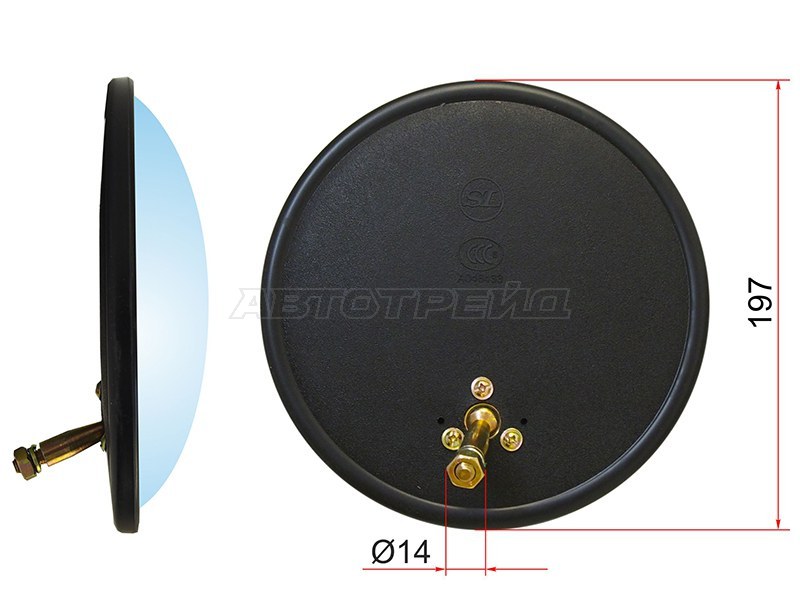 Зеркало (UNIVERSAL (d197mm SR150) круглое)