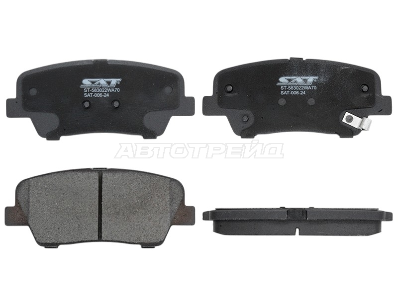 Колодки тормозные (Сзади) Hyundai Elantra 10-16 / Santa Fe 05-21
