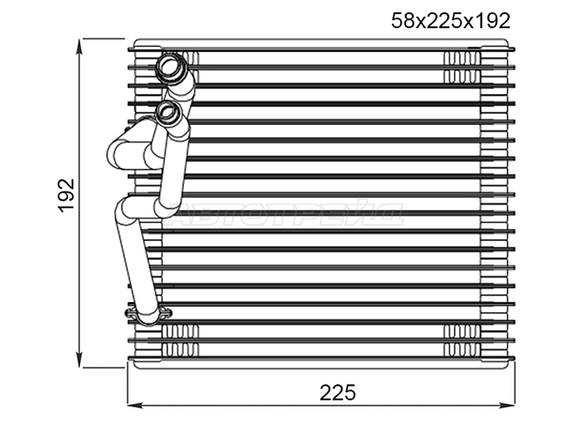 Испаритель кондиционера Infiniti QX56 04-10 / Nissan Armada 03-16