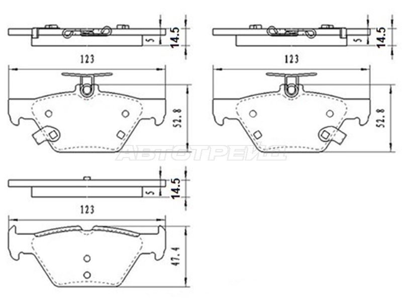 Колодки тормозные (Сзади) Subaru Forester 18-21 / Impreza 16-22