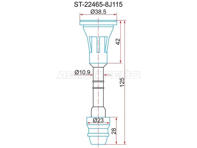 Наконечник катушки зажигания Infiniti FX35 02-08 / Nissan Murano 02-16 TB48DE;TB48E;VG33E;VK45DD;VK4