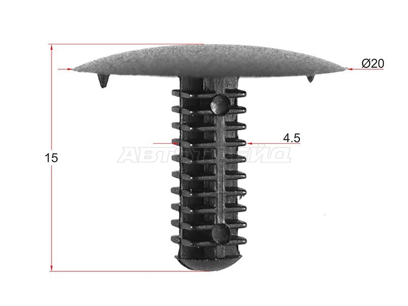Клипса (фиксатор TOYOTA/LEXUS/NISSAN/HONDA (Продажа по 10шт))