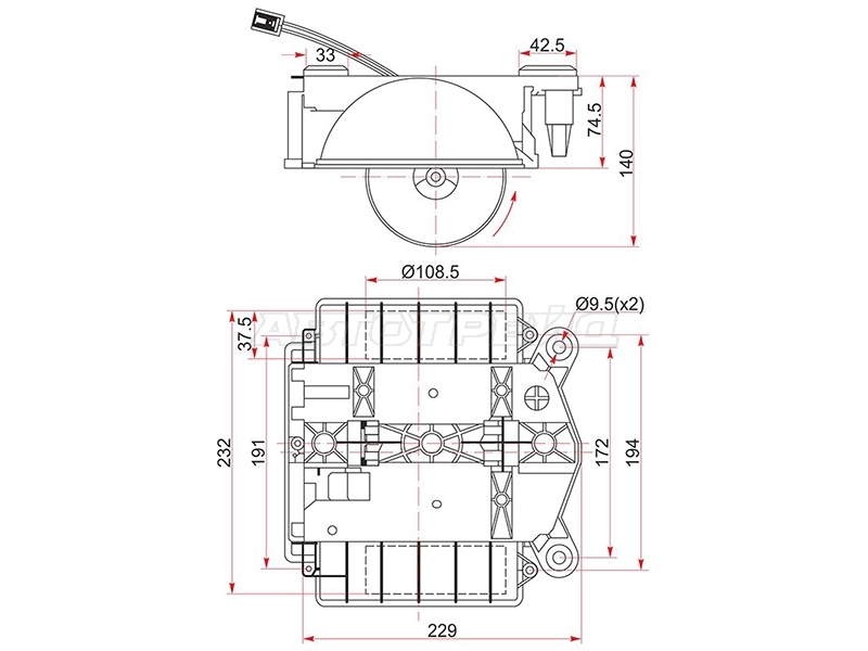 Мотор отопителя салона (Левый руль) Mercedes-Benz S-Class 05-13 / CL-Class 06-14