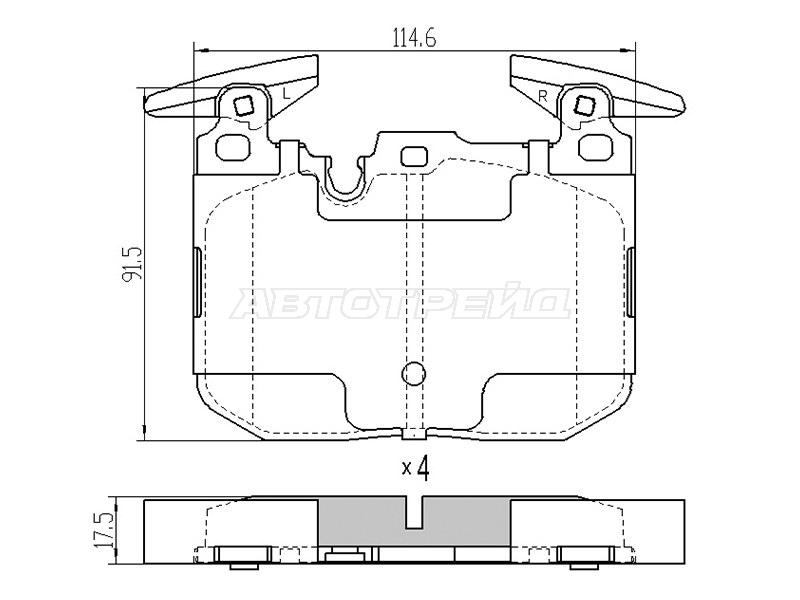 Колодки тормозные (Спереди) BMW 1-Series 11-19 / 3-Series 11-19