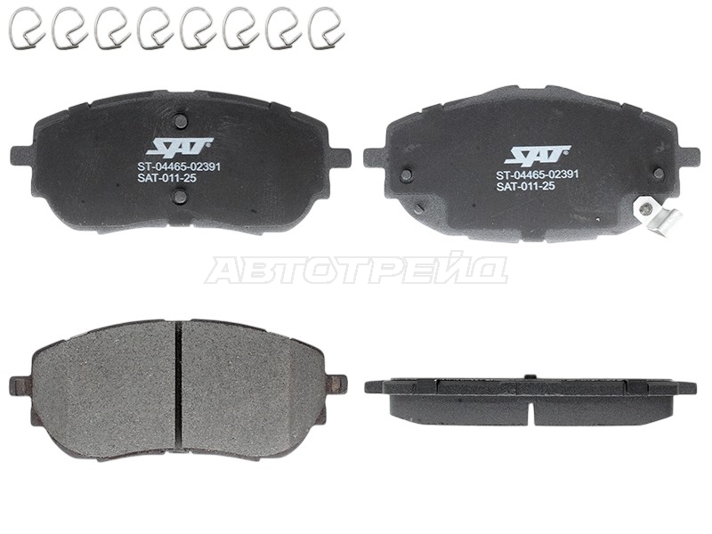 Колодки тормозные (Спереди) Toyota Corolla (E180,E210) 12-22 / Auris 12-18