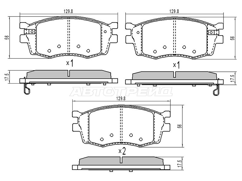Колодки тормозные (Спереди) Kia Rio 05-11 / Hyundai Accent 06-11