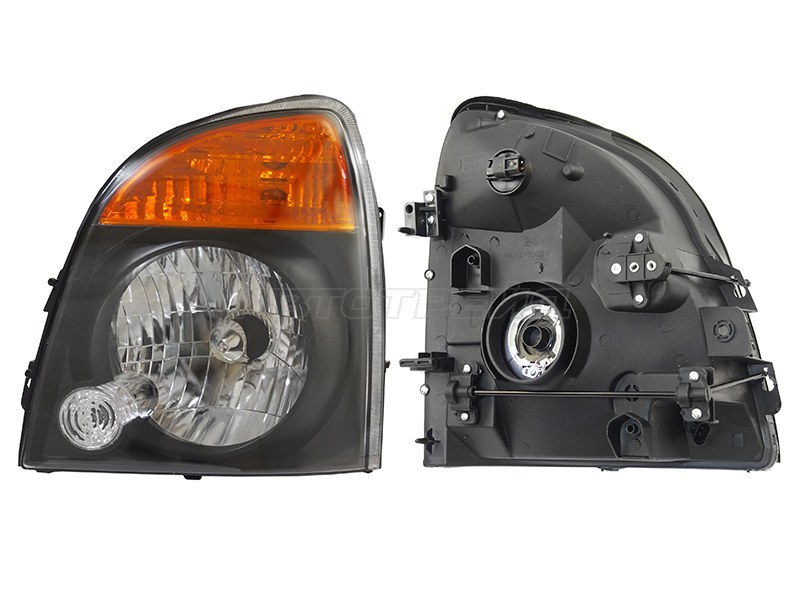 Фара Hyundai Porter 12-18 (Слева/ Галоген/ Ручная регулировка/ Чёрная)