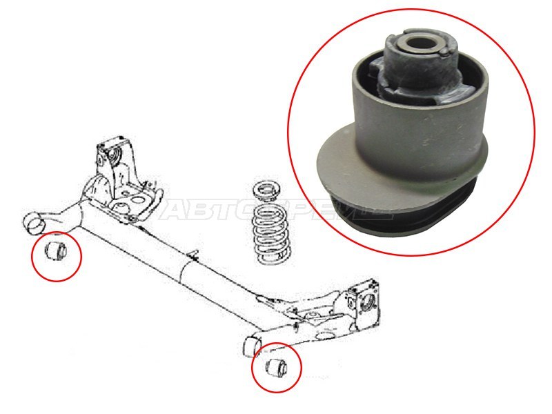 Сайлентблок балки Mazda Demio 02-07 / 2 02-07