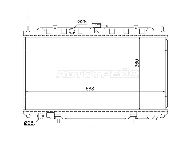 Радиатор Nissan AD 99-02 / Almera 00-06