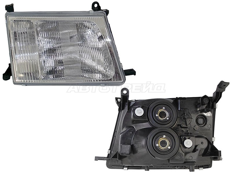 Фара Toyota Land Cruiser (J100) 98-02 (Справа/ Галоген/ Ручная регулировка)