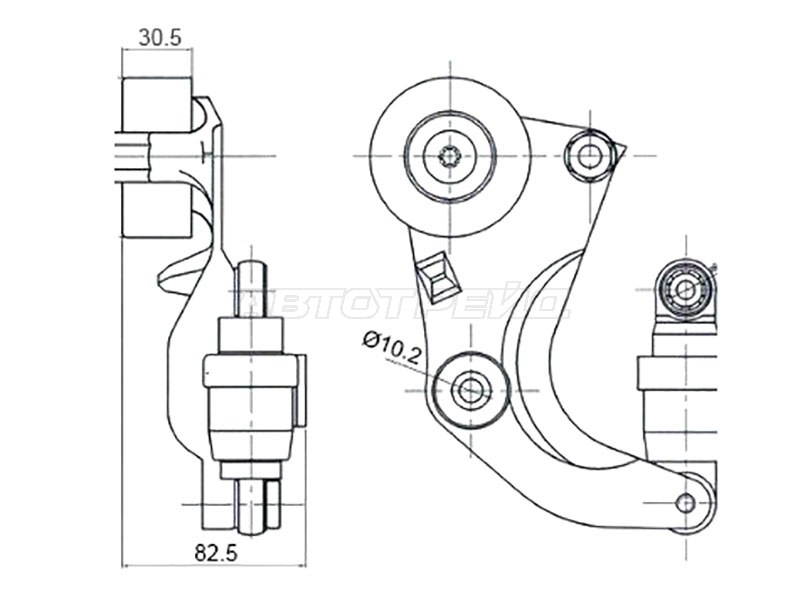 Натяжитель Honda Accord 08-13 / Civic 05-12