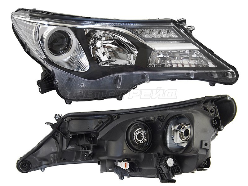 Фара Toyota RAV4 (XA40) 12-15 (Справа/ Галоген/ ДХО/ С электрокорректором)