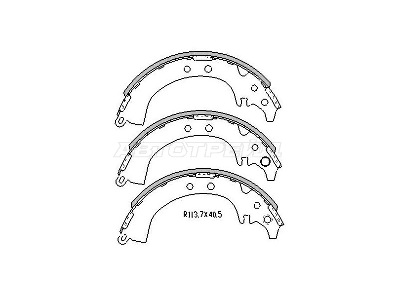 Колодки тормозные барабанные Toyota RAV4 (XA10,CA20) 94-05 / Cami 99-06