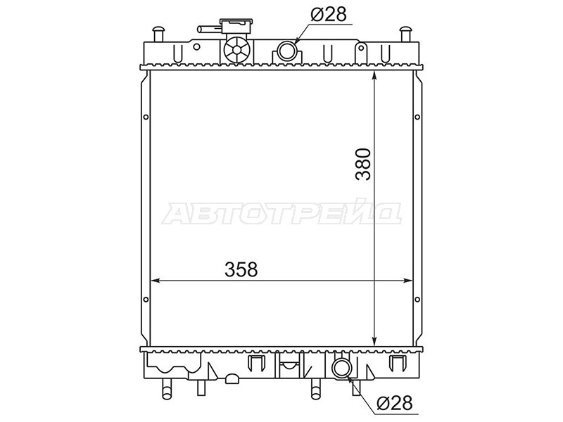 Радиатор Nissan March 92-02 SAT NS0001K1199