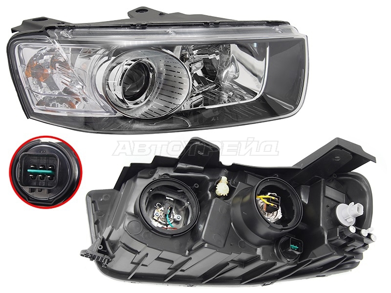 Фара Chevrolet Captiva 11-15 (Справа/ Галоген/ С электрокорректором)