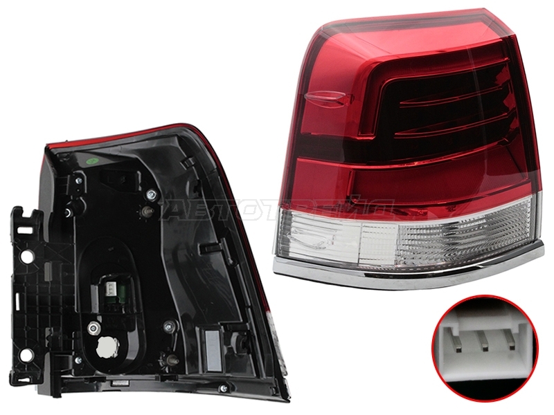 Фонарь задний Toyota Land Cruiser (J200) 15-21 (Слева)
