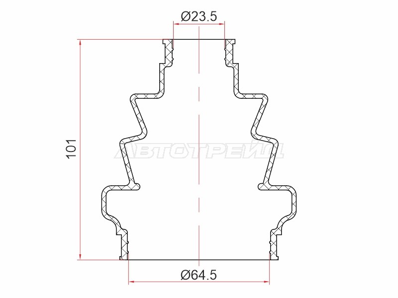 Пыльник шруса (Внутр/ Спереди) Opel Astra 04-13 / Zafira 05-14