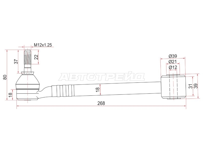 Рычаг подвески Toyota Crown 95-01 / Mark II 92-00 (Сзади)