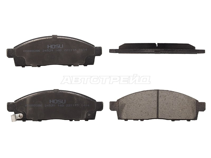 Колодки тормозные перед  MMC L200 06- PAJERO SPORT 98-09 CHALLENGER II 08- NISSAN NV200 10 HOSU HSBR0286