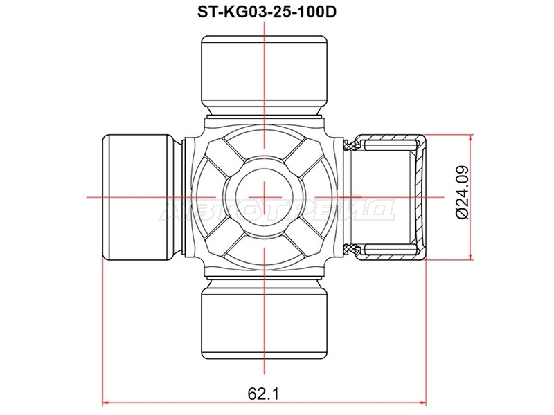 Крестовина карданного вала Hyundai ix35 09-15 / Tucson 09-19