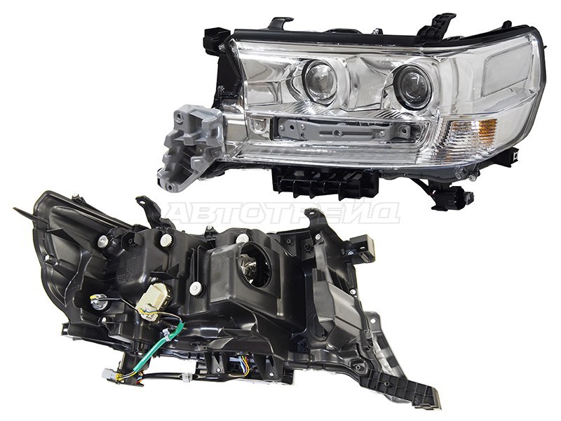 Фара Toyota Land Cruiser (J200) 15-21 (Слева/ LED/ ДХО/ С электрокорректором)