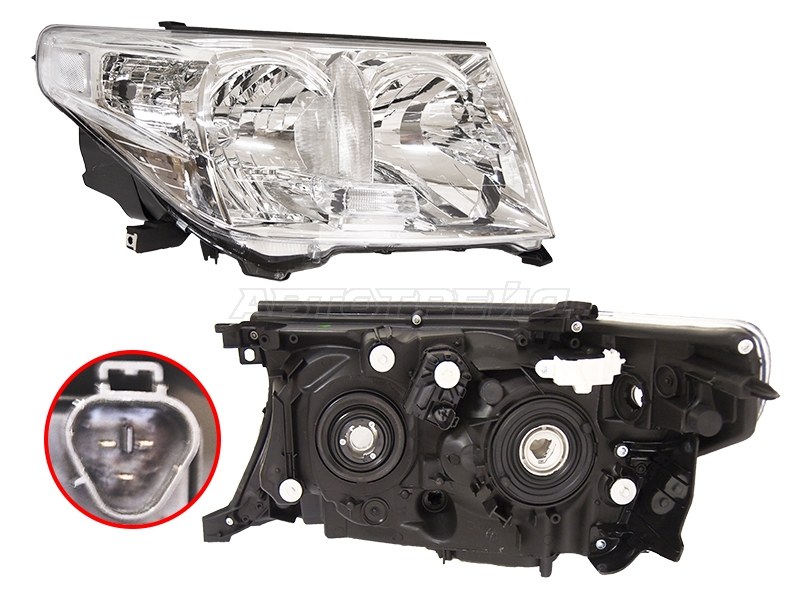 Фара Toyota Land Cruiser (J200) 07-12 (Справа/ Галоген/ С электрокорректором)