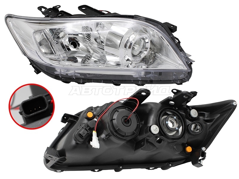 Фара Toyota RAV4 (XA30) 10-13 (Справа/ Галоген/ С электрокорректором)