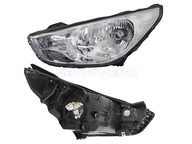 Фара Hyundai Tucson 09-13 (Слева/ Галоген/ под электрокорректор)