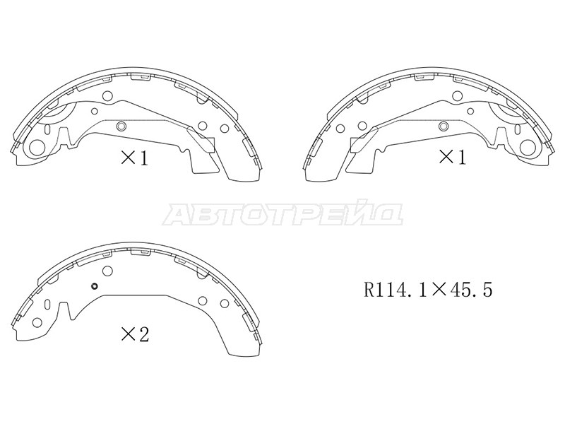 Колодки тормозные барабанные Hyundai Sonata 98-13 / Kia Magentis 00-06