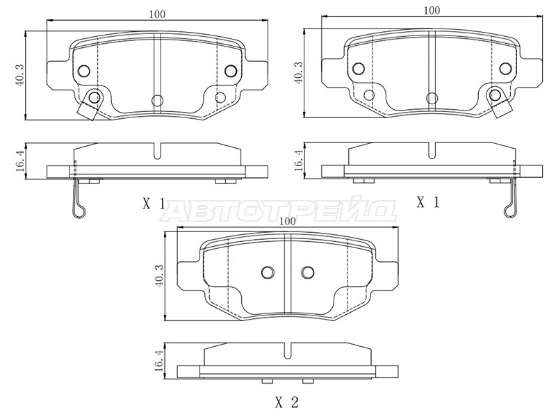 Колодки тормозные (Сзади) Chery Tiggo 4 17-19 / Tiggo 4 Pro 20-