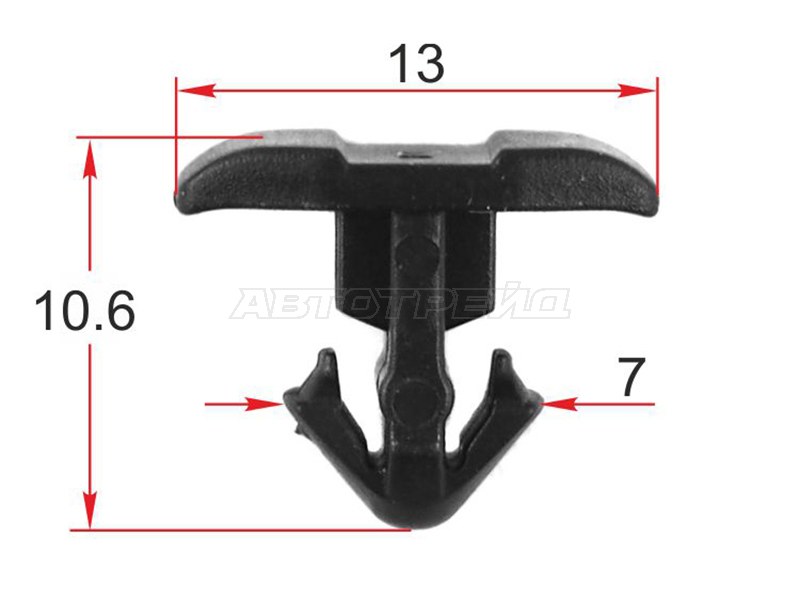 Клипса (уплотнителя крыла TOYOTA/LEXUS (Продажа по 10шт))