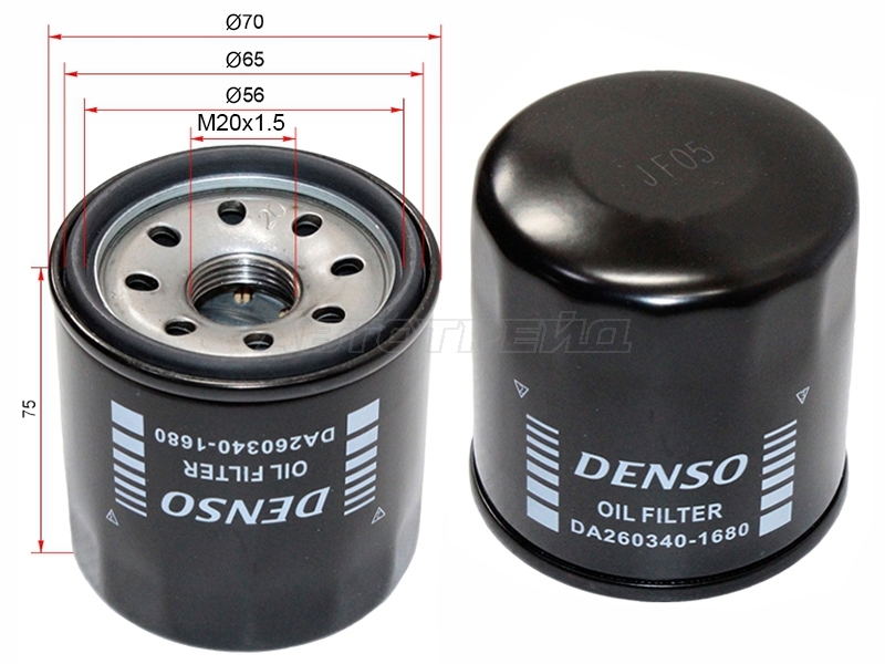 ФИЛЬТР МАСЛЯНЫЙ NISSAN QG MR20DE QR2025 SR20 DENSO DA2603401680