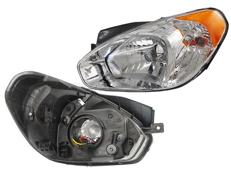 Фара Hyundai Accent 06-11 (Слева/ Галоген/ Ручная регулировка)