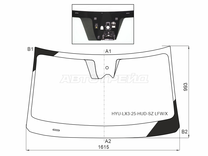 XYG HYU-LX3-25-HUD-SZ LFW/X