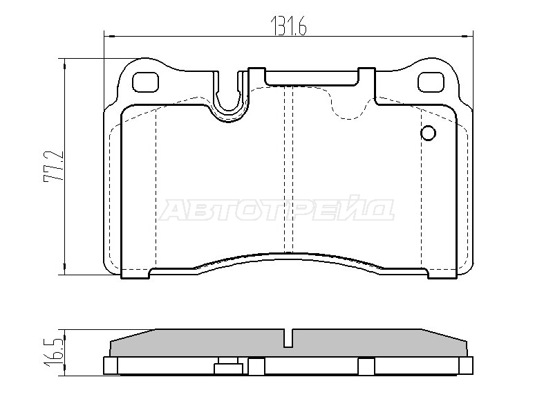 Колодки тормозные (Спереди) Land Rover Range Rover 02-12 / Range Rover Sport 05-13