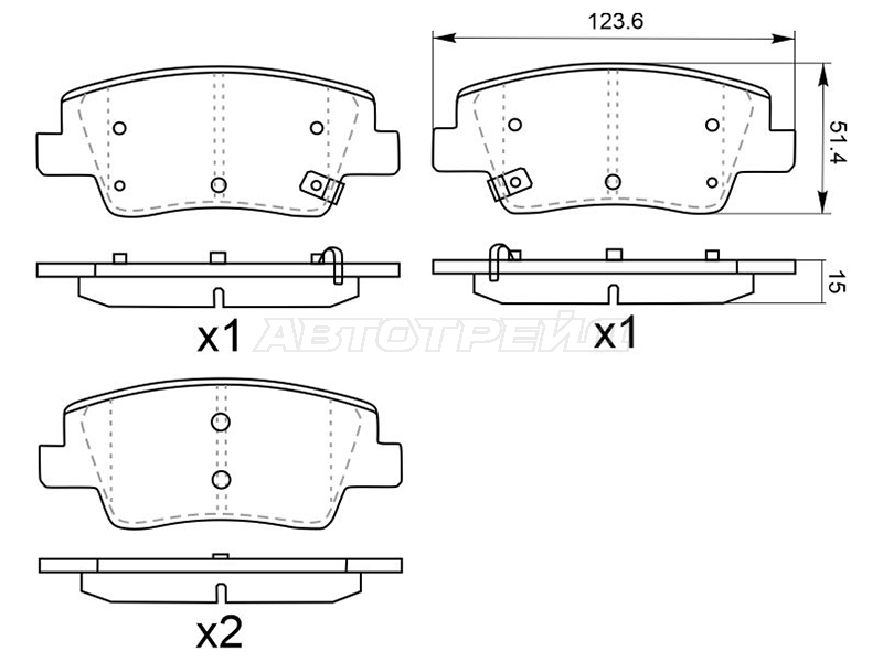 Колодки тормозные (Сзади) Hyundai Staria 21- / Ioniq 5 21-