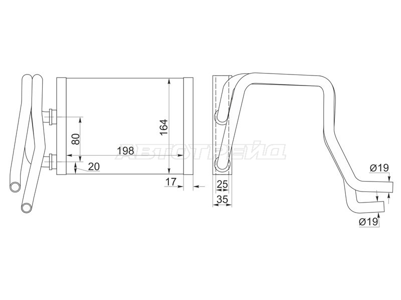 Радиатор отопителя салона Honda Civic 00-06 / Integra 01-06