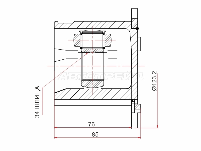 Шрус (Спереди/ Внутр) Audi A4 00-09 / A6 97-10