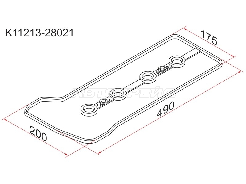 Прокладка клапанной крышки Toyota Avensis (T250,T270) 03-11 / Camry 01-11 1AZFE;2AZFE