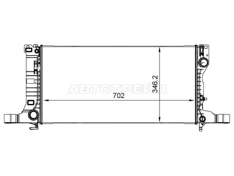 Радиатор Geely Tugella 19-23 / Atlas 23-