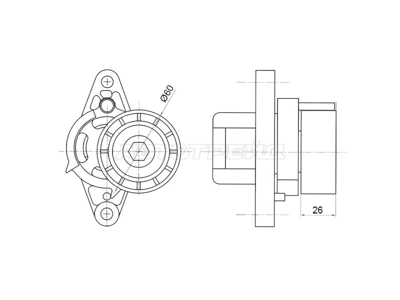 Натяжитель Renault Duster 10-21 / Logan 04-16